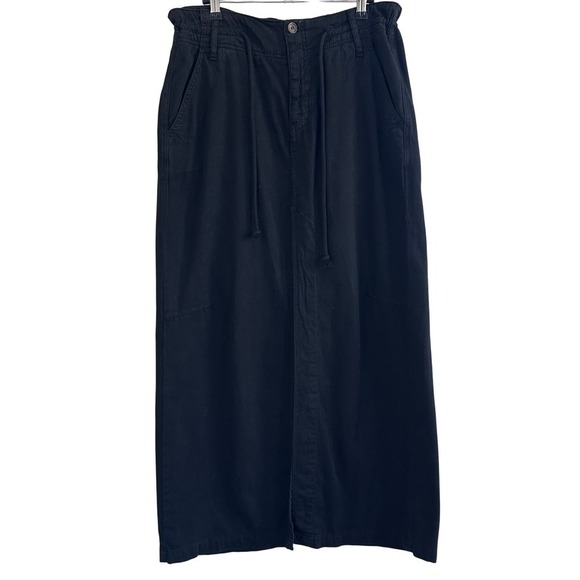 Free People Dresses & Skirts - Free People Cotton Black Maxi Skirt Women's 10  Western Festival Rodeo Peasant